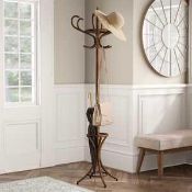 RRP £55 Boxed Wooden Coat And Umbrella Stand