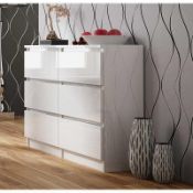 RRP £235 Boxed Murcury Row Shutt 6 Drawer Double Dresser