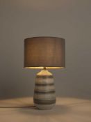 RRP £95 Boxed Painterly Stripe Table Lamp