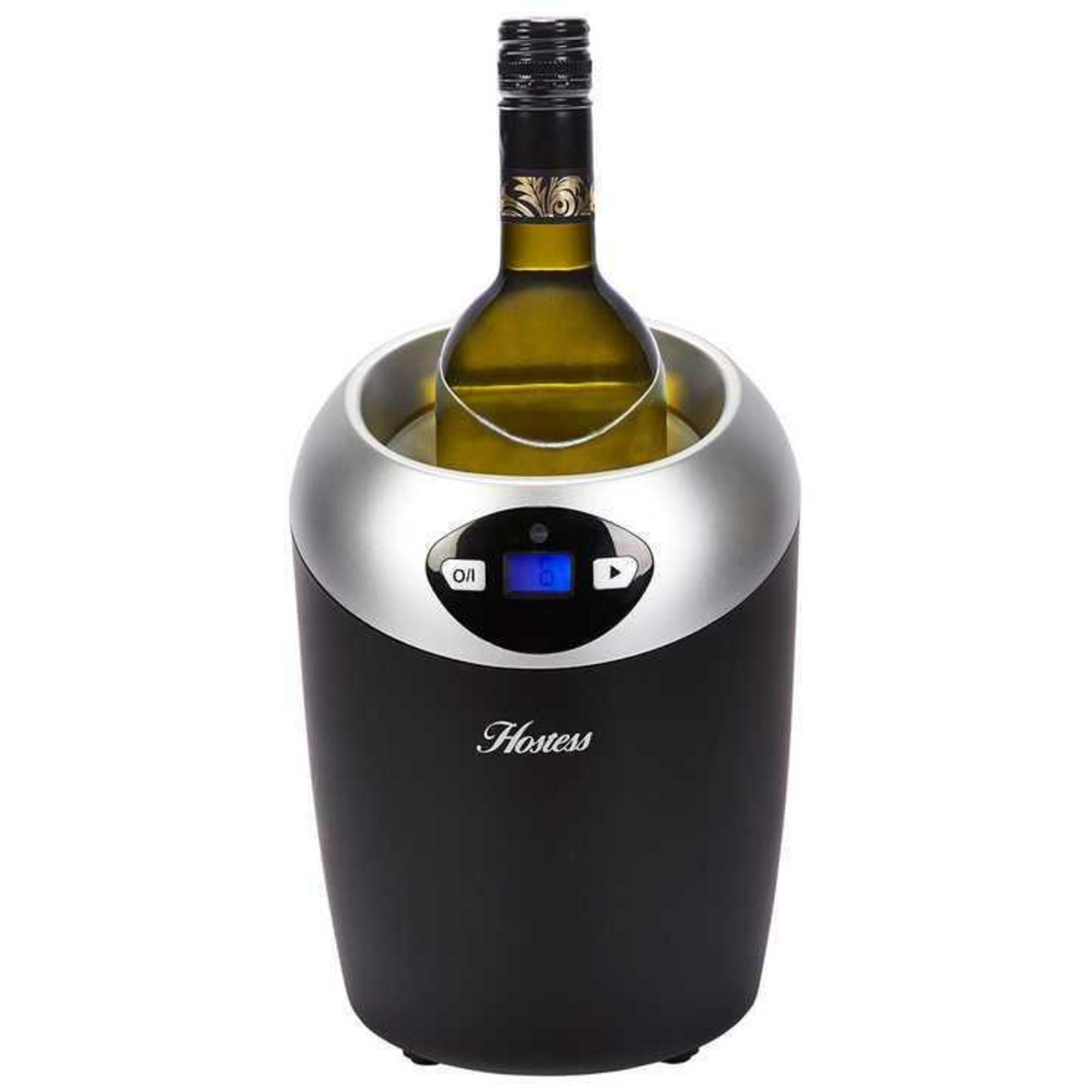 RRP £80 Boxed Hostess Wine Chiller Suitable For Bottles Up To 90Mm With Mains Adapter Included
