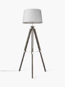 RRP £135 Boxed John Lewis Jacques Tripod Floor Lamp With Shade
