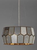 RRP £195 John Lewis Boxed Romy Pentagon Antique Ceiling Light