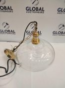 RRP £135 Boxed Croft Collection Clyde Glass Ceiling Light