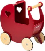 RRP £60 Boxed Moover Children'S Toy And Doll Wooden Pram