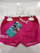 RRP £100 Lot To Contain 20 Brand New Pairs Of Bonz Uv Pink Children'S Swim Shorts(Appraisals
