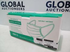Rrp £300 Boxed 50 Pcs Non Medical Disposable Face Masks (High Efficiency Protection Graded Material)