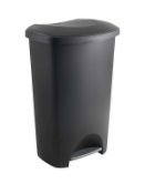 Rrp £50 Unboxed Addis 50L Black Pedal Bin