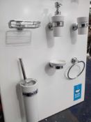 Rrp £1000 Plus, Transition 12 Piece, Very High Quality, Bathroom Accessory Set In Polished Chrome &