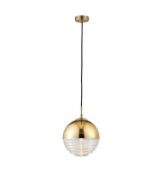 Rrp £65 Boxed Endon Paloma 1 Light Ceiling Pendant