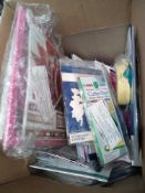 Rrp £250 Lot To Contain 60 Assorted Brand New Craft Items And Others To Include Scissors, Metal Craf