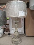 Rrp £80 Boxed Maytoni House Collection Beige Wood Table Lamps