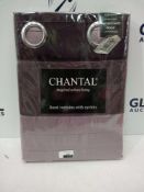 Rrp £70 Bagged Pair Of Chantal 117X137 Lined Eyelet Headed Curtains