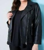 Rrp £90 Lot To Contain 3 Brand New Assorted Women'S Leather Jackets (See Description)