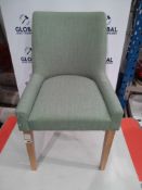 Rrp £375 Unboxed Bentley Designs Saturn Green Upholstered Sitting Chair