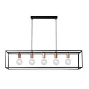 Rrp £200 Boxed Lucide Arthur 5 Light Ceiling Light