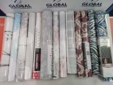 Combined Rrp £260 Lot To Contain 13 Rolls Of Assorted Wallpapers