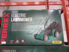 Rrp £50 Boxed Ferrex 1200W Electric Lawnmower