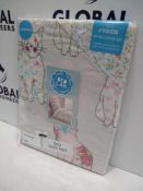 Combined Rrp £100 Lot To Contain Cheeky Cats Junior Duvet Set,Tyrone Voile Panels And Rideu Ringtop