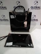 Rrp £40 Faith Ava Metal Corner Grab Large Women'S Bag