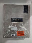 Rrp £100 Lot To Contain 2 Bagged Pairs Of Curtina Grey Eyelet Heading Curtains In Sizes 168X229 And