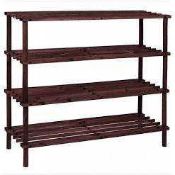 Rrp £50 Home Vida 4 Tier Slated Shoe Rack