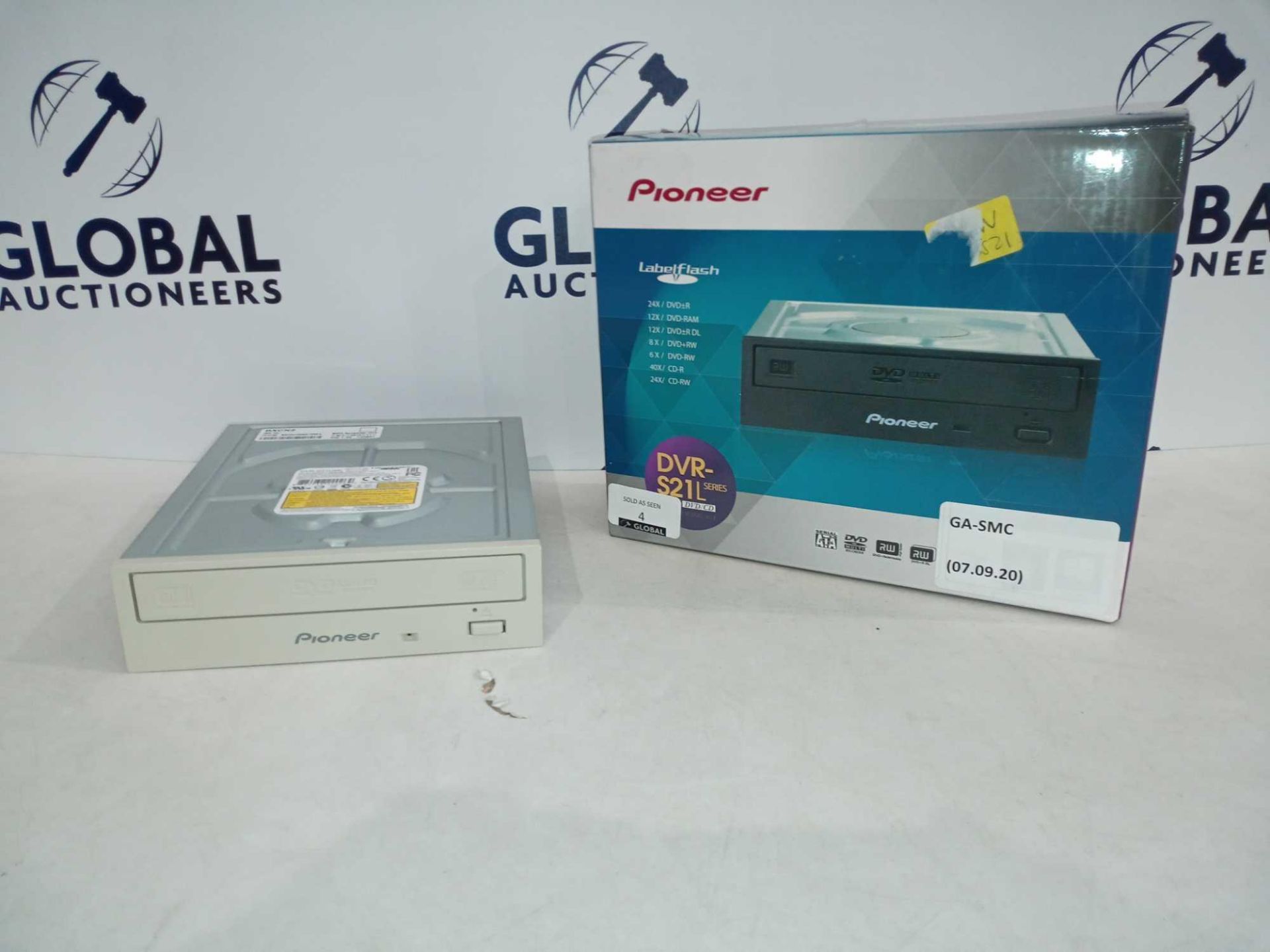 Rrp £75 Boxed Pioneer Dvr-S21L Series Label Flash Dvd/Cd Player