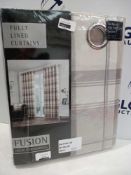 Rrp £160 Lot To Contain 3 Assorted Items To Include A Pair Of Fusion Fully Lined Curtains, A Pair Of