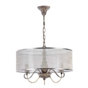 Rrp £150 Boxed Maytoni Knollwood 3 Light Drum Chandelier