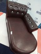 Trp £70 Brown Studded Leather Dog Sofa