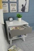 Rrp £75 Boxed Aspect Ileni Bed Side Table