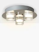 Rrp £165 Lot To Contain 3 Unboxed John Lewis Presta Led Semi Flush Ceiling Lights