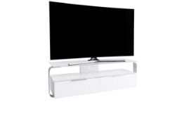 RRP £276 Boxed Jahnke Mr 230 Tv Stand For Tvs Up To 55" White High Gloss (Appraisals Available