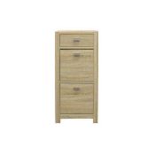 RRP £280 Boxed Cleves Shoe Cabinet In Brown Size/Fit Small(Appraisals Available Upon Request) (