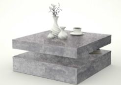 RRP £150 Boxed 17 Stories Hickox Coffee Table Marble Finish (Appraisals Available Upon Request) (