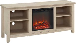 RRP £230 Eden Bridge Designs 147 Cm Simple Modern Fireplace Tv Stand, High-Grade Mdf, Corner Tv
