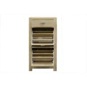 RRP £280 Boxed Cleves Shoe Cabinet In Brown Size/Fit Small(Appraisals Available Upon Request) (