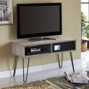 RRP £120 Boxed Zipcode Design Acevedo Tv Stand For Tvs Up To 42" In A Black Oak Finish (20032)(