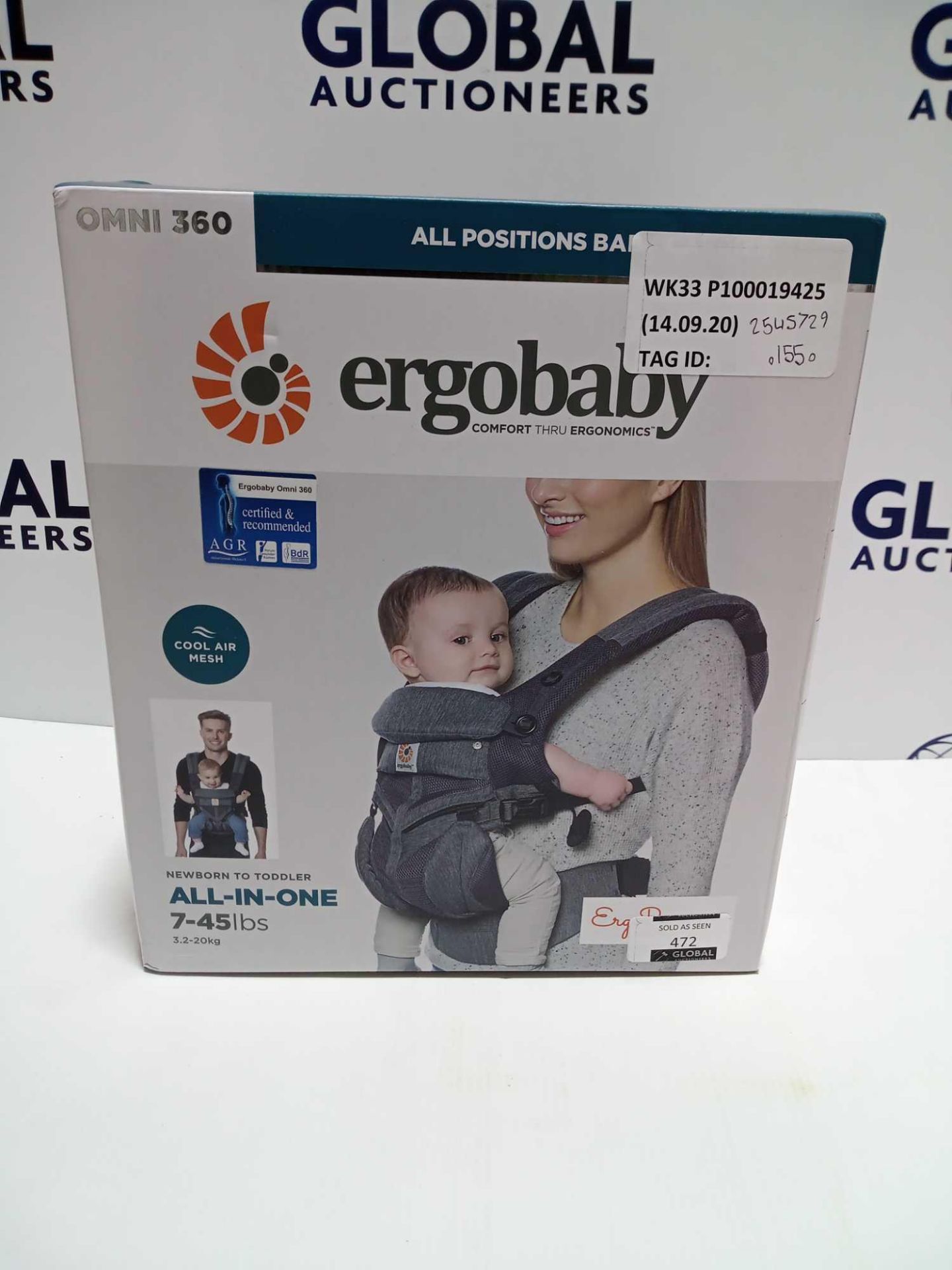 Rrp £155 Boxed Ergobaby Omni 360 All Positions Baby Carrier - Image 2 of 2