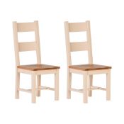 Rrp £360 Boxed August Grove Roman Dining Chairs Set Of 2