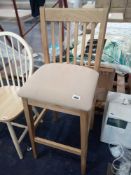 Rrp £80 Single Wooden Slatback Dining Chair