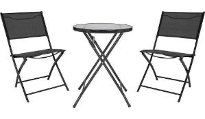 Rrp £100 Boxed Miami 3 Piece Bistro Set