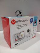 Rrp £120 Boxed Motorola 5" Video Baby Monitor With Remote Pan, Tilt And Zoom