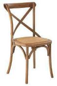 Rrp £130 Boxed Abigail Solid Wooden Dining Chair