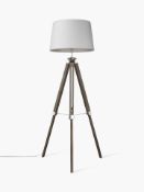 Rrp £135 When Complete Boxed John Lewis And Partners Jacques Grey Tripod Floor Lamp Shade Only