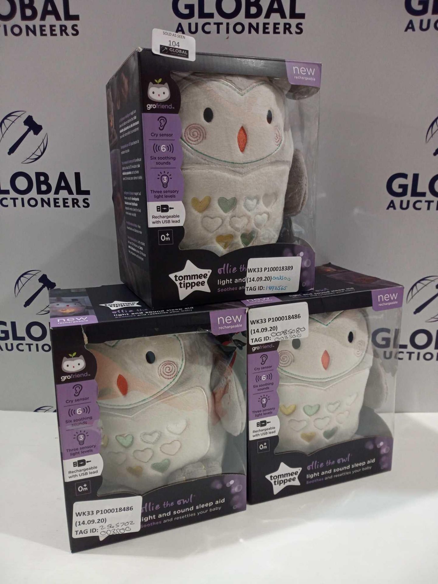 Rrp £40 Each Boxed Assorted Items To Include X3 Tommee Tippee Ollie The Owl Light And Sound Sleep Ai - Image 3 of 4