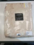 Rrp £50 Bagged Pair Of Linens Beige Virginia Fully Lined Curtains