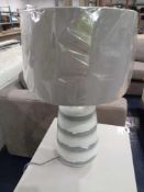 Rrp £100 Brand New New John Lewis And Partners Painted Ceramic Table Lamp