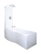 Rrp £800 Brand New Bath Home Liberty Quay Shower And Bath 3 Piece Set So Include Right-Hand Bathtub