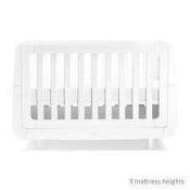 Rrp £800 When Complete Boxed Snuzkot Cot Bed In White (No 3/3) (Partlot)