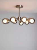 Rrp £215 Boxed John Lewis Huxley 9 Light Semi Flush Ceiling Pendant